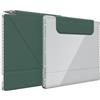TUDIA M-FLIP V2 Cover per Onyx Boox Go 7/ Color 7 (Gen 1/2) - Verde Pino | Si Adatta con/senza Stilo Custodia Magnetica Staccabile con Supporto Regolabile e Retro Trasparente