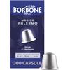 CAFFÈ BORBONE Miscela Magica Palermo - 300 Capsule ALLUMINIO (30 confezioni da 10) - Compatibili con le Macchine ad uso domestico