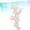Kisangel Bottoni Decorativi in Madreperla Bianca per Sassofono, 9 Pezzi | Sax Tenore, Inserto in Conchiglia, Ricambio per Riparazioni Strumentali, Lucentezza Brillante