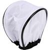 VBESTLIFE Copertura Universale in Tessuto di Nylon con Diffusore Morbido | L'apertura della Fascia Elastica Si Adatta a Flash di Qualsiasi Dimensione, la Luce Soffusa Elimina le Ombre Dure, Design