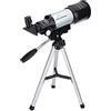 Rosvola Telescopio Astronomico con Ingrandimento 150X | Design portatile, Oculari intercambiabili, Ideale per principianti, Corpo in lega di alluminio