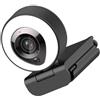 MAGICLULU Webcam Alta Definizione 5mp USB 2.0 Microfono Riduzione Rumore | Base Regolabile Clip, Risoluzione 2592×1944 e 30 Fps, per Monitor e Laptop