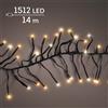 KAEMINGK Lumineo Cluster Twinkle 1512 LED 14 m Bianco Caldo