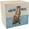 speecheese Salvadanaio in legno con simpatica cassa del caffè a forma di | Un salvadanaio a forma di maialino per la reception, tazza da caffè, divertente salvadanaio da uomo, lotta di pesce