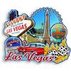 Quwsne Magnete da frigorifero Las Vegas Nevada USA, souvenir di viaggio in città, regali turistici, 3D, monumenti classici fatti a mano, decorazione per la casa -1040, QS-WC-1040