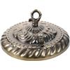 BESPORTBLE Piastra di Copertura per Lampadario in Ferro, Foro 10mm, Stile Vintage | Montaggio Sicuro, Elevata Capacità di Carico, Accessori Inclusi Viti a Espansione e Staffa ad Arco