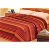 Dalila Casa Copriletto Copritutto Rigato Kiara Jacquard (Arancio, Mis. 260x260 cm)