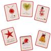Generic Kit fai da te biglietti di natale, 6 cartoline da ricamare a mano，A | Set per creare biglietti auguri natale con filo, Kit artigianale string art con filati perline, Per principianti e adulti