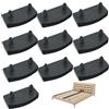 Muzrunq Thotochi a leccatura a Letti, da 10 Pezzi Black Sostituzione Lettine Plastica Capsust Coperture Practical Support Center Centro