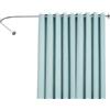 TuliperMood Asta per tenda da doccia, 72-95 x 90-130 cm, asta angolare per vasca da bagno con supporto a parete, asta doccia regolabile in argento, antiruggine e stabile, facile da montare senza forare