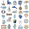 KARIDER Set da 28 Pezzi a Tema Nautico, Decorazioni Nautiche in Legno Multicolore, Decorazioni da Parete Stile Marino con Barche a Vela e Pesci per Bagno e Spazi Esterni su Reti da Pesca