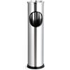 Holyhome - Portacenere in Acciaio Inox Spazzolato | Vericale, 56 cm | Posacenere da Terra con Coperchio | Per Esterno o Interno, Ideale per Ufficio, Bar o Terrazzo