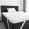 ROYGBIV Topper 90x200 cm, Topper per Materasso in Gel Memory Foam da 7 cm - Durezza H2/H3 Traspirante Antibatterico Antiacaro Ipoallergenico - Fodera Lavabile - Certificato Oeko-TEX