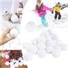 YAAVAAW Decorazioni natalizie a forma di palla di neve per bambini e interni, 25 palline di neve artificiali realistiche da 7 cm, alberi di Natale, bambini e adulti per interni ed esterni