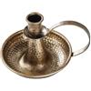 TDCuizent Portacandele decorativo in ferro con manico, adatto per matrimoni e varie occasioni (grande bronzo)