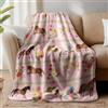 WADORN Coperta per cavalli, morbida coperta con fiori di cavallo, da donna, in morbida flanella, idea regalo, per gli amanti dei cavalli, ufficio, soggiorno, divano letto, 150 x 130 cm