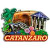 Quwsne Calamita da frigorifero Catanzaro Calabria Italia magnete da frigorifero souvenir di viaggio città regali turistici 3D classici monumenti artigianali fatti a mano decorazione della casa -94