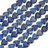 PONABEADIY 1 Scatola da 25 Perline A Forma di Cuore da 8mm, in Pietra Naturale Opaca Sfaccettata di Lazuli, Cristalli di Gemma di Giada Energetica, Perline Sfuse, Ciondoli per La Creazione di Gioiell