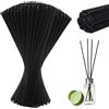 SRVAXZN 150 bastoncini profumati, 40 cm × 4 mm, bastoncini profumati per ambienti in rattan, in fibra, diffusore di fragrance, colore nero, set per aromi, decorazione per soggiorno, ufficio, bagno