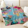 Generic Coperta in flanella stampata con torre Eiffel, stile disegnato a mano, accogliente coperta per divano e letto, perfetta per viaggi e decorazione della casa (04, 150 x 200 cm)