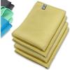 ELEXACLEAN Panno asciugatutto microfibra, panno a nido d'ape premium (4 pezzi, 60x40 cm, giallo) molto morbido per auto, vetro, cucina, stoviglie e bagno