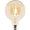 Zenitech Lampadina decorativa filamento LED ambra Globe 7 W E27 720LM 2500 K