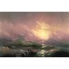 ZHAOSHAN Dipinti Famosi Stampa Artistica Poster Stampa la Nona Onda di Ivan Konstantinovich Aivazovsky per L'arredamento del Soggiorno 60x90cm