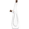 F Fityle Dispenser per Olio e aceto, Dispenser per ampolle con Doppio beccuccio, Tappi creativi Trasparenti, 2 in 1 per Cucinare in Cucina, Style C