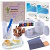 Wealike Set completo gesso ceramico con stampi silicone, pigmenti, carta vetrata e accessori, essiccazione naturale in 30 minuti. Hobby creativo fai-da-te, idea regalo perfetta.