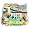 Quwsne Calamita per frigorifero Arezzo Italia, souvenir da viaggio, regali turistici 3D classici monumenti artigianali fatti a mano decorazione per la casa - 1115, QS-CYT-1115