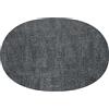 Guzzini - Tiffany, FABRIC Tovaglietta Ovale Double Face - Grigio, 33 x 48 cm - 22604622