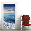 Generic 3D Bellissimo Mare Azzurro Door Art Adesivi Per Porte Poster Per Porte Carta Da Parati Per Porte Murales Per Porte Adesivi Per Pareti Per Porte Foto 85 X 215 Cm For Living Room Bedroom Bathroom Kitch