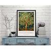 Generic William Morris, stampa con albero della vita, stampa di William Morris, poster di William Morris, poster vintage da parete, arte tessile, poster vintage (300 C) A2