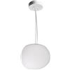 FEWDSCA Lampada Bianca Palla Di Vetro Luce, Oca Caldopadario a Forma Di Pietra, Ristorante Illuminazidecorativa Sospensiluce, Modernepade a Sospensiminimalistar Sale Espositive/Bianco Caldo/23Cm