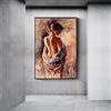DUDLOO Astratta semi nuda donna tela pittura bellezza sexy poster stampe wall art immagini per soggiorno camera da letto decorazione 70x100 cm senza cornice