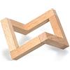 ZASCHMOY Supporto per lampada lunare con supporto in legno - Supporto in legno staccabile per lampada lunare con stampa 3D, elegante decorazione da scrivania, piccole dimensioni