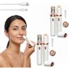 MEIION Eve Beauty Prosilk 3.0 Epilatore Viso Donna 2 in 1 Ricaricabile | Testina 2 in 1 delicata sulla pelle: depilazione precisa per baffetti e mento, compatta e ricaricabile USB-C.