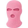 WARAGOD Isvik passamontagna con 3 fori, rosa chiaro,