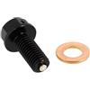 cyclingcolors 1x Tappo di scarico vite magnetico con rondella rame ideale per ciclomotore scooter moto auto quad coppa dell'olio motore, M10x1.50 22mm