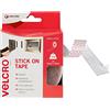 VELCRO Brand Nastro riapribile adesivo 20mmm x 2.5m Bianco | Nastro a strappo autoadesivo, versatile e resistente, per casa, ufficio, garage e decorazioni