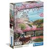 Clementoni - Puzzle 1000 Pezzi per Adulti e Ragazzi, Collection, Tema Castello di Himeji in Primavera, Poster Incluso, Compact Box, Idea Regalo Made in Italy, 50x70 cm, 39982