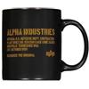 Alpha Industries Tazza Ceramica Black One Size