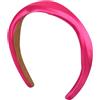 HoaaiGo Cerchietto per Capelli Donna, Fascia larga Rosa - Cerchietto fascia in raso, per donne e ragazze, elegante, alla moda, fasce per capelli spesse