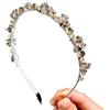 FM2018XSL Fascia per Capelli da Donna Ragazza con Strass, Accessorio per Capelli Scintillante ed Elegante per Spose e Matrimoni e Outfit Quotidiano (Grigio)
