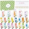 Aottom 96 creme mani regalo per donne, 24 set regalo di Natale | Set di crema per le mani con mini crema per le mani, maschera per capelli all'aloe vera, tasche a rete