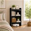 Cedario Libreria Verticale in Legno Libreria Salvaspazio Stretta 3 Ripiani | Profondità 25 cm, scaffale libreria salvaspazio con ripiani aperti, largo 50/60 cm, per soggiorno camera da letto o studio