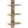 vidaXL Scaffale da parete Rovere Artigianale 30 x 13.5 x 64.5 cm