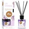 LOOAN PERFUMES Diffusore per Ambienti Lavanda, Profumatore Casa con Bastoncini a Rilascio Graduale, Fragranza Floreale per Bagno, Camera da Letto, Soggiorno e Ufficio, 100 ml