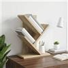 ZQQLVOO Libreria a 3 ripiani, 30 x 18 x 40 cm, in legno | a forma di albero, tre livelli, in legno, 30 x 18 x 40 cm, versatile, facile da pulire