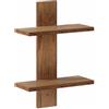 vidaXL Scaffale da parete Legno antico 30 x 13.5 x 43 cm